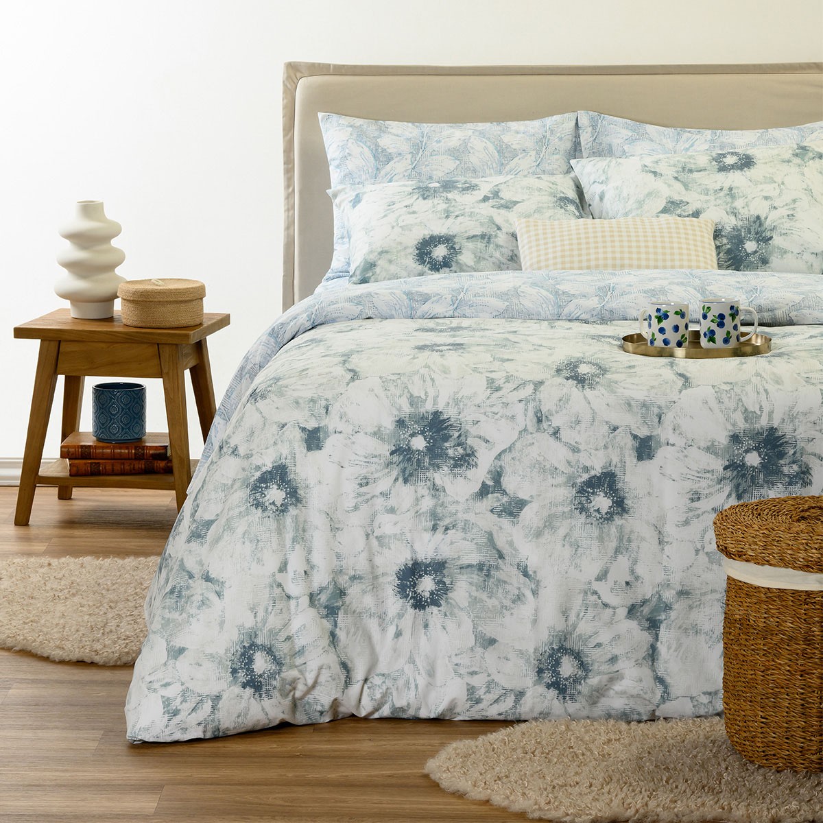 Παπλωματοθήκη Polycotton Μονή 165x245εκ. Lesslie Blue C