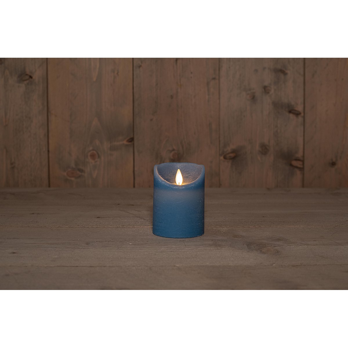 MSA DECORATION - ΣΗΜΑΝΤΙΚΟ: Σε περίπτωση διαφοράς τιμής από το κατάστημα ισχύει παντα και μόνο η τιμή του καταστήματος Κερί Μπαταρίας Rustic Μπλε 7,5x10εκ. MSA 20-19-462 (Χρώ