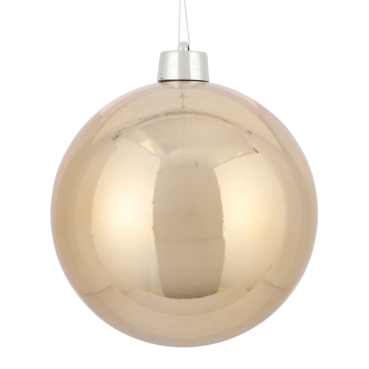 MSA DECORATION Χριστουγεννιάτικη Μπάλα Πλαστική Σαμπανί Δ25εκ. MSA 20-27-493 (Υλικό: Πλαστικό, Χρώμα: Σαμπανί) - MSA DECORATION - 20-27-493