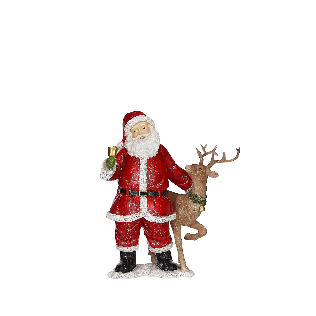 MSA DECORATION - ΣΗΜΑΝΤΙΚΟ: Σε περίπτωση διαφοράς τιμής από το κατάστημα ισχύει παντα και μόνο η τιμή του καταστήματος Χριστουγεννιάτικη Διακοσμητική Φιγούρα Polyresin Άγιος