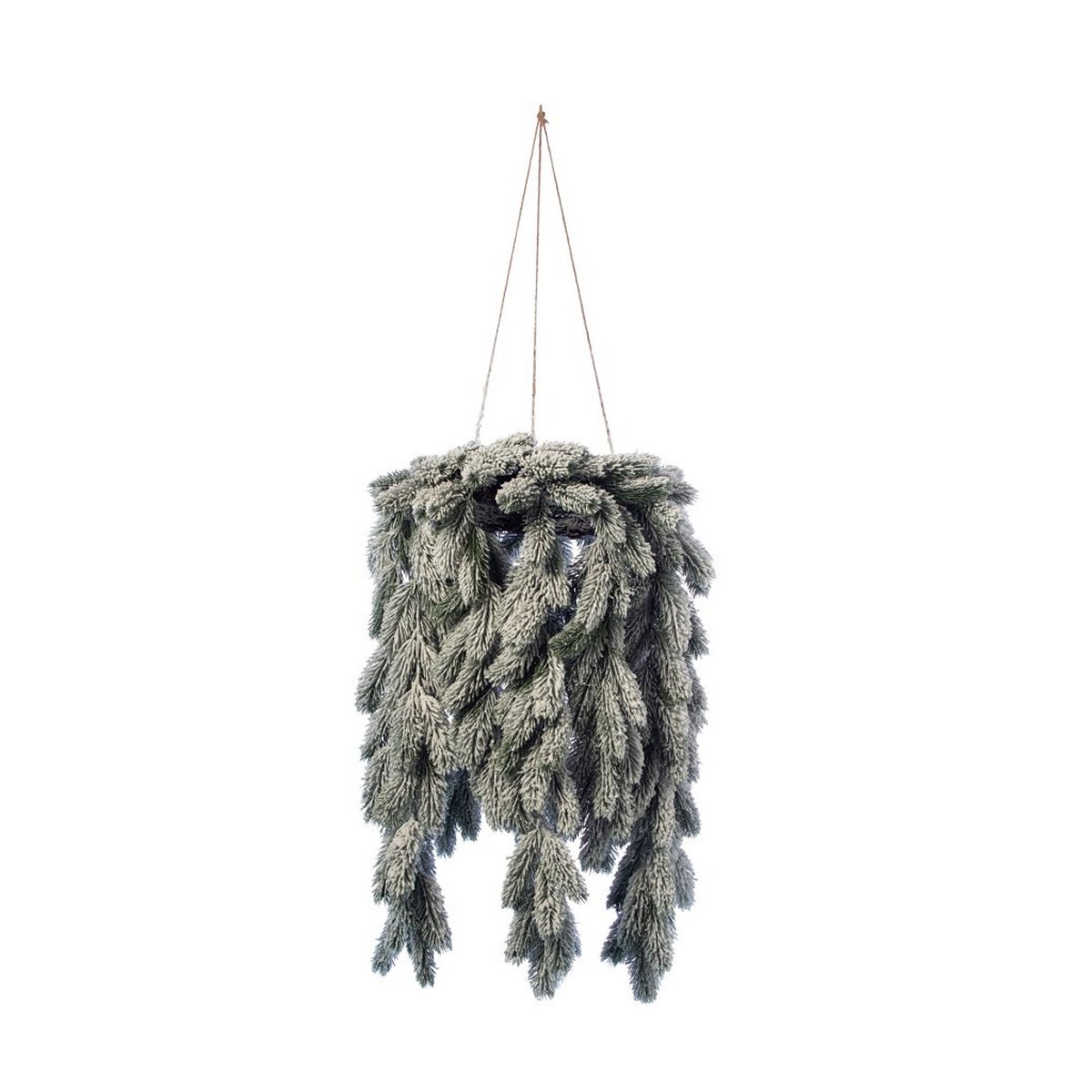 MSA DECORATION Χριστουγεννιάτικο Κρεμαστό Στεφάνι Έλατο Χιονισμένο 40x70εκ. MSA 20-31-994 - MSA DECORATION - 20-31-994