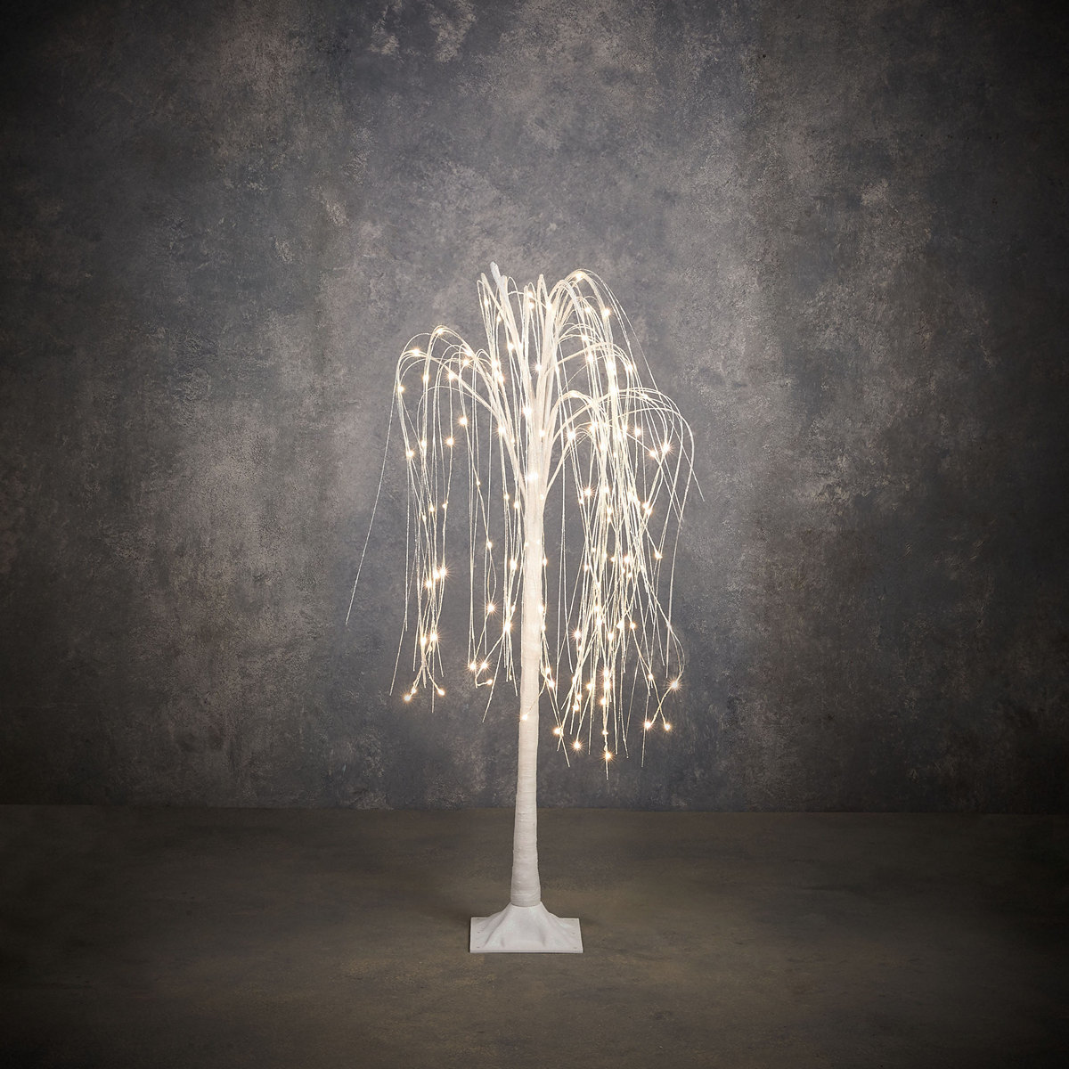 Χριστουγεννιάτικη Διακοσμητική Ιτιά Λευκή 140 Led Λευκό