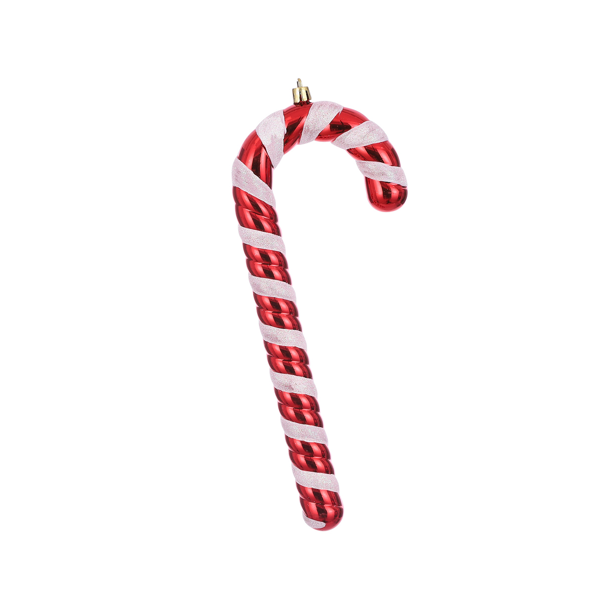 MSA DECORATION Χριστουγεννιάτικο Στολίδι Καραμέλα Μπαστούνι Πλαστικό Λευκό-Κόκκινο 10x24εκ. MSA 20-27-503 (Σετ 2 Τεμάχια) (Υλικό: Πλαστικό, Χρώμα: Λευκό) - MSA DECORATION - 20-27-503