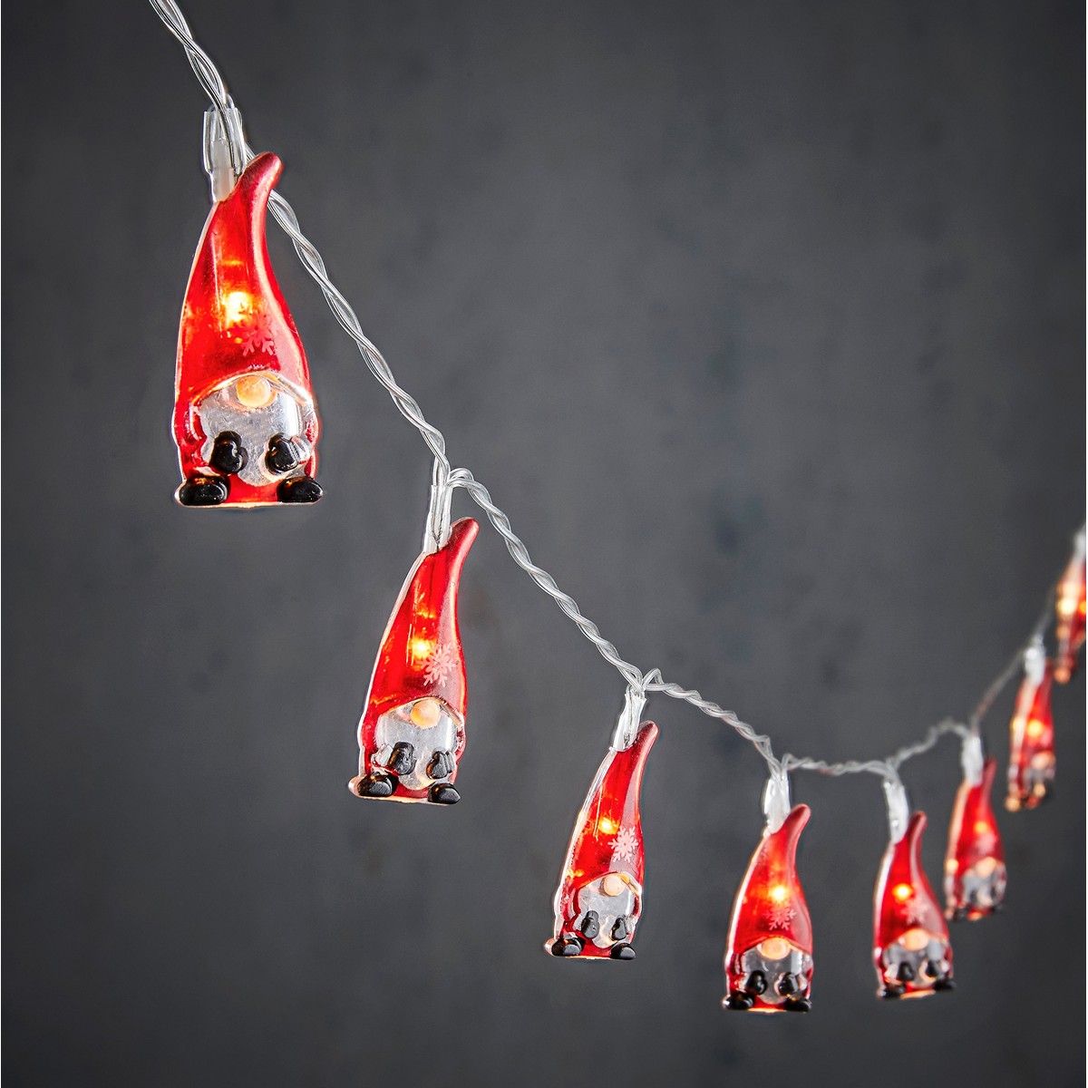 MSA DECORATION Λαμπάκια 10 Led Λευκό Θερμό Άγιος Βασίλης 90εκ. MSA 20-28-034 - MSA DECORATION - 20-28-034