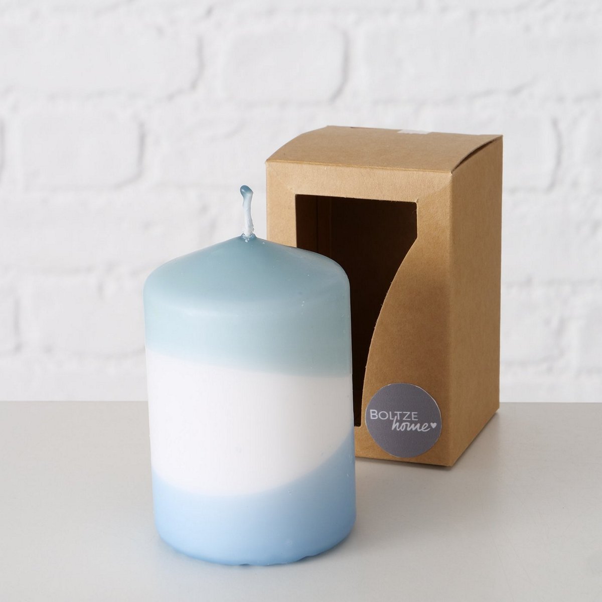 MSA DECORATION - ΣΗΜΑΝΤΙΚΟ: Σε περίπτωση διαφοράς τιμής από το κατάστημα ισχύει παντα και μόνο η τιμή του καταστήματος Κερί Γαλάζιο-Λευκό 6x9εκ. Splash MSA 20-23-948 (Χρώμα: