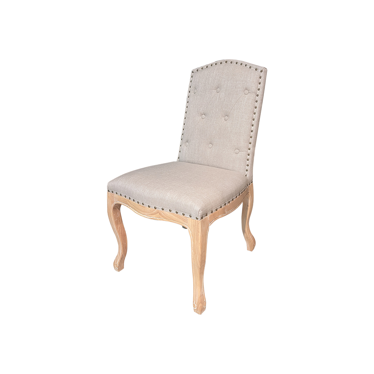 MSA DECORATION Καρέκλα Ξύλινη-Υφασμάτινη Μπεζ 53x45x46/102εκ. MSA 20-77-603 (Υλικό: Ξύλο, Χρώμα: Μπεζ) - MSA DECORATION - 20-77-603