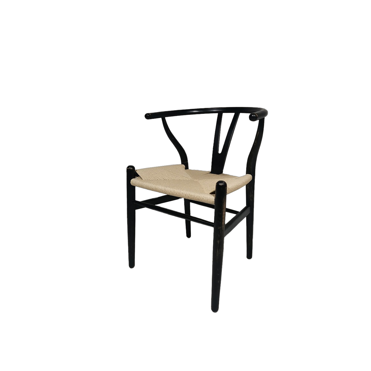 MSA DECORATION Καρέκλα Ξύλινη Μαύρη-Natural 50x41x44/77εκ. MSA 20-77-611 (Σετ 2 Τεμάχια) (Υλικό: Ξύλο, Χρώμα: Μαύρο) - MSA DECORATION - 20-77-611