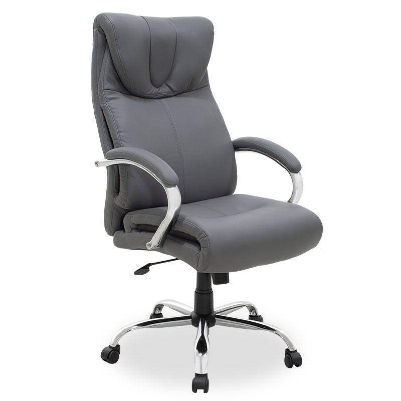 Καρέκλα γραφείου διευθυντή Hilton pakoworld με pu χρώμα γκρι - PAKO WORLD - 076-000005 182982