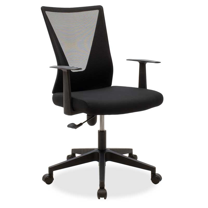 Καρέκλα γραφείου διευθυντή Ghost pakoworld με ύφασμα mesh χρώμα μαύρο – PAKO WORLD – 069-000026