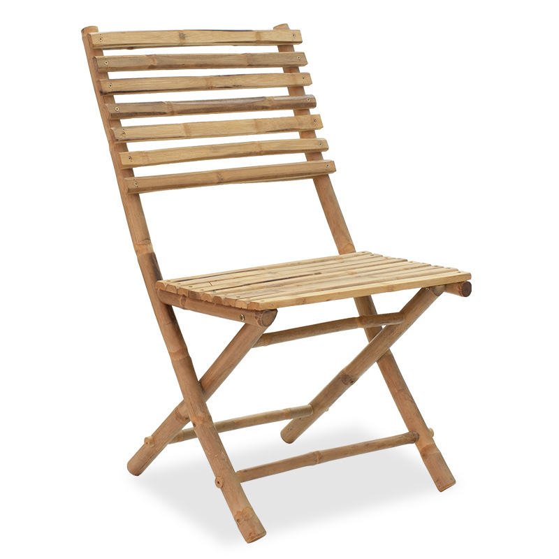 Καρέκλα κήπου Nixon pakoworld πτυσσόμενη bamboo φυσικό (Σετ 4 Τεμάχια) – PAKO WORLD – 141-000005