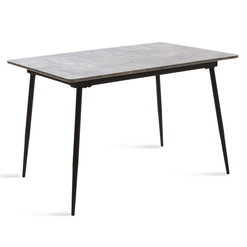 Τραπέζι Shazam pakoworld MDF επεκτεινόμενο χρώμα γκρι cement 120-160x80x76εκ – PAKO WORLD – 096-000002