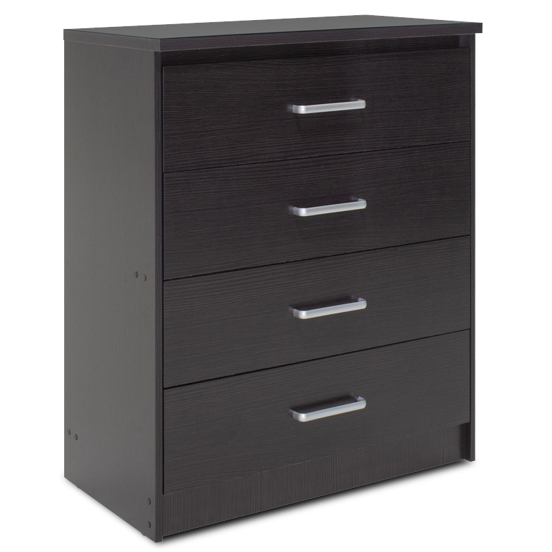 PAKO WORLD Συρταριέρα OLYMPUS pakoworld με 4 συρτάρια χρώμα wenge 80x40x95εκ - PAKO WORLD - 123-000037