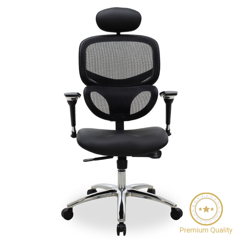 Καρέκλα γραφείου διευθυντή Freedom pakoworld Premium Quality μαύρο pu-mesh – PAKO WORLD – 076-000008