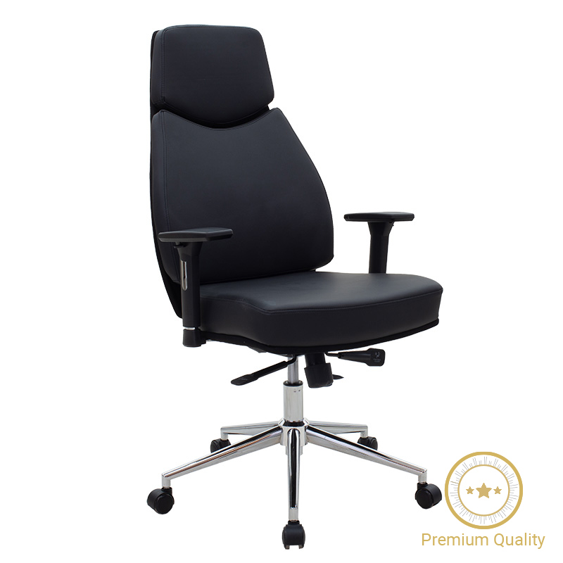 Καρέκλα γραφείου διευθυντή Sandy Premium pakoworld με PU χρώμα μαύρο – PAKO WORLD – 076-000013