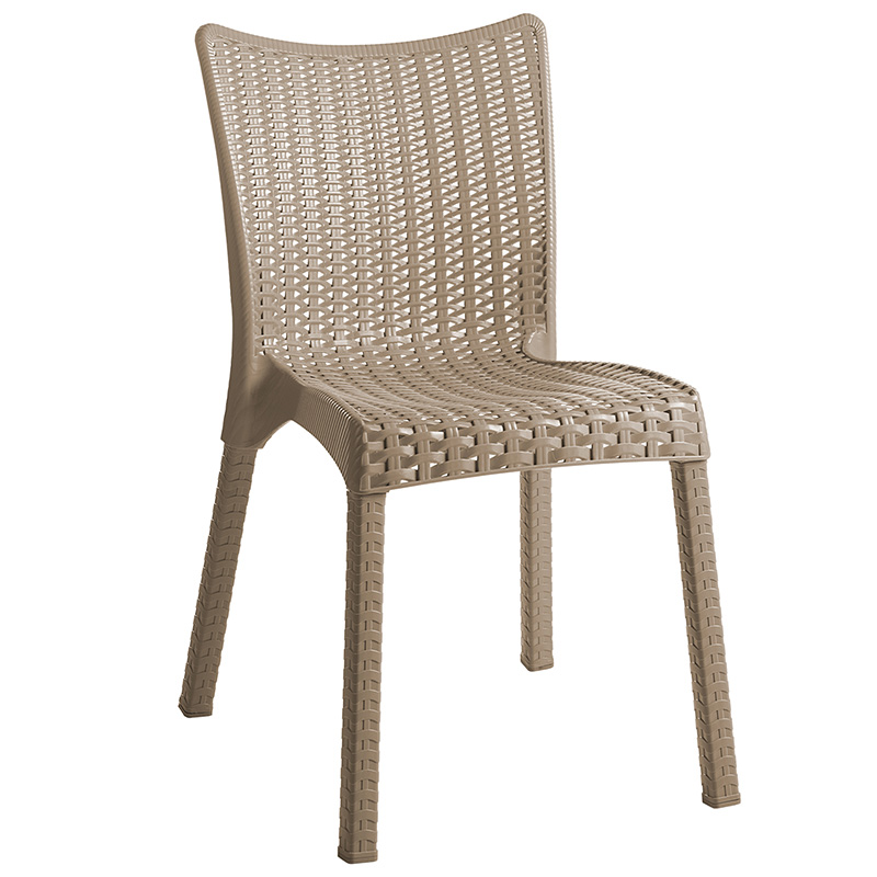 Καρέκλα Confident pakoworld PP cappucino (Σετ 4 Τεμάχια) - PAKO WORLD - 253-000042