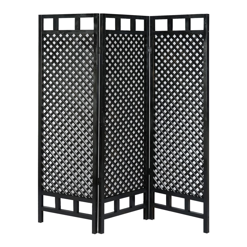 Παραβάν Locky pakoworld ξύλο μαύρο 150x2x160εκ – PAKO WORLD – 120-000393