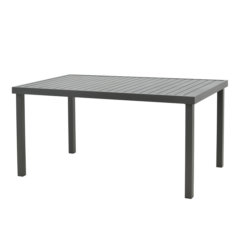 PAKO WORLD Τραπέζι Kliton pakoworld αλουμινίου ανθρακί 150x80x74εκ - PAKO WORLD - 288-000007