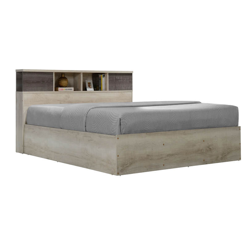 Κρεβάτι OLYMPUS pakoworld σε χρώμα castilo oak 140x200ε