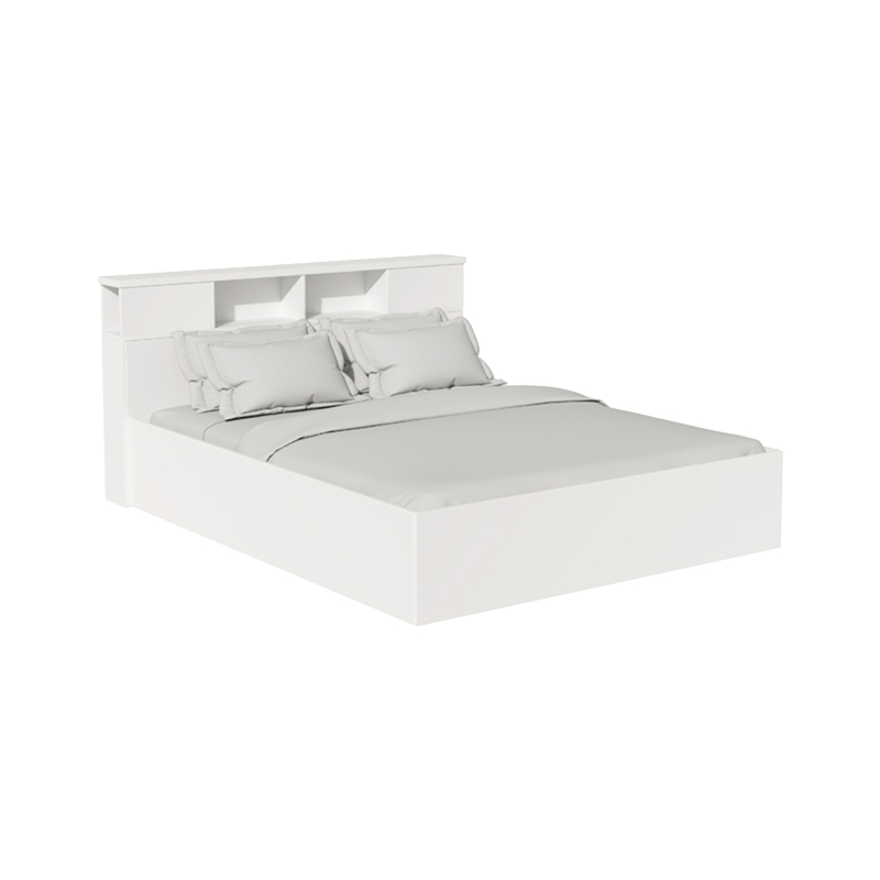 PAKO WORLD Κρεβάτι OLYMPUS pakoworld σε χρώμα λευκό 140x200εκ - PAKO WORLD - 123-000218