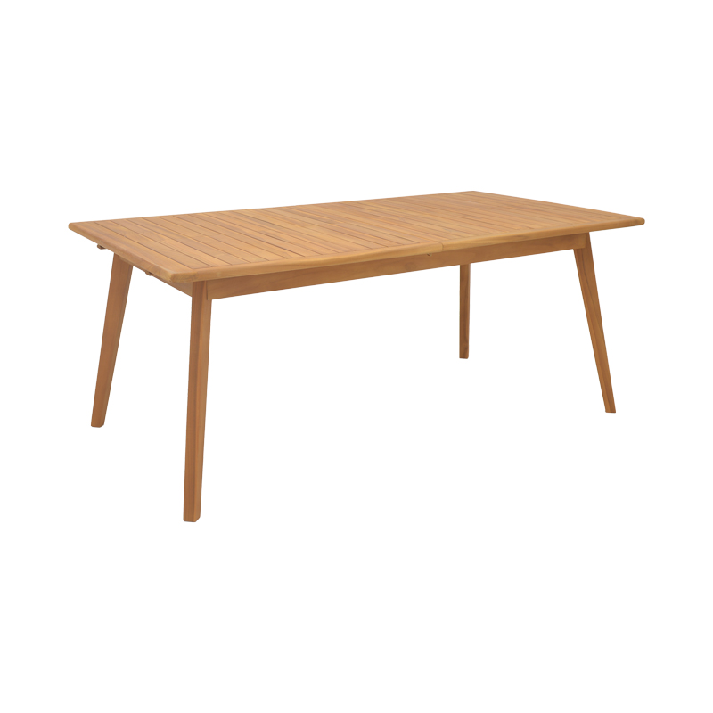 PAKO WORLD Τραπέζι Pino pakoworld επεκτεινόμενο teak ξύλο σε φυσική απόχρωση 180/240x100x75εκ - PAKO WORLD - 340-000003