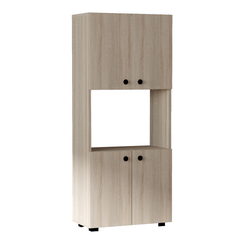 Ντουλάπα κουζίνας Guzel pakoworld σε sonoma απόχρωση 60x31.4x140εκ - PAKO WORLD - 120-000479