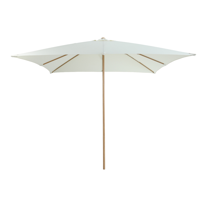 Ομπρέλα επαγγελματική Solis pakoworld μέταλλο - αλουμίνιο μονοκόμματος ιστός σε φυσική απόχρωση-κρεμ απόχρωση 250x250x235εκ (Σετ 2 Τεμάχια) - PAKO WORLD - 218-000037