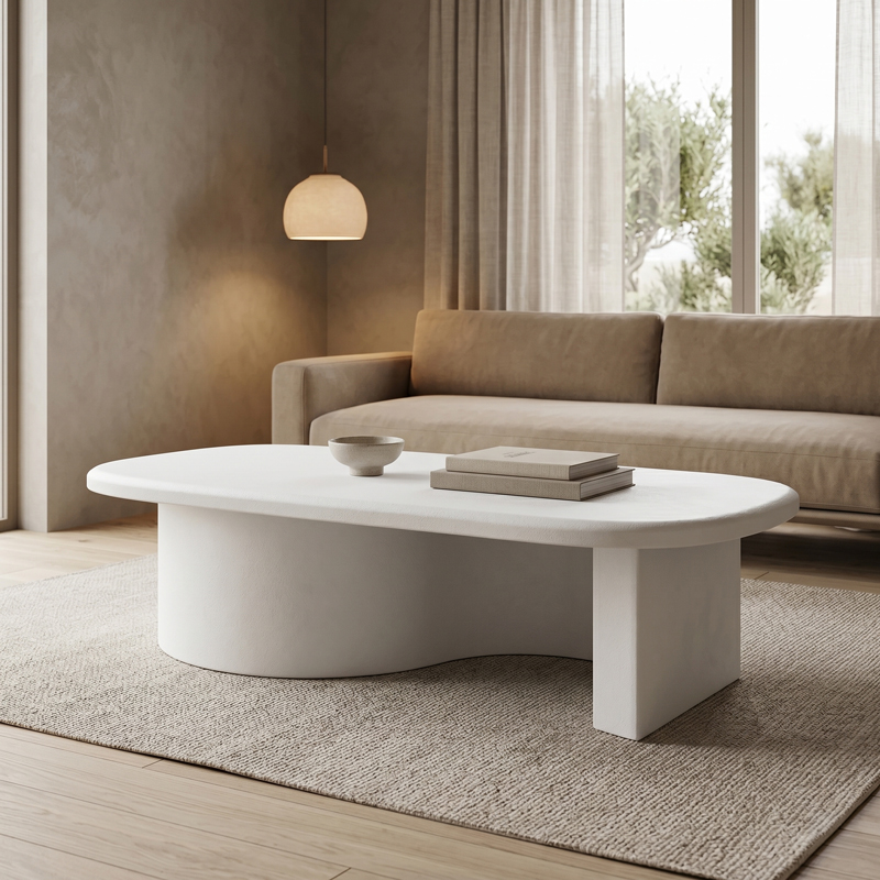 Τραπέζι σαλονιού Verven pakoworld mdf λευκό 120x60x32εκ - PAKO WORLD - 415-000014