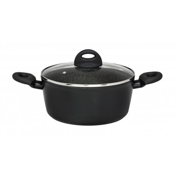 CRYSPO TRIO - ΣΗΜΑΝΤΙΚΟ: Σε περίπτωση διαφοράς τιμής από το κατάστημα ισχύει παντα και μόνο η τιμή του καταστήματος Κατσαρόλα Αντικολλητική Αλουμινίου 24εκ. Petra CRYSPO T