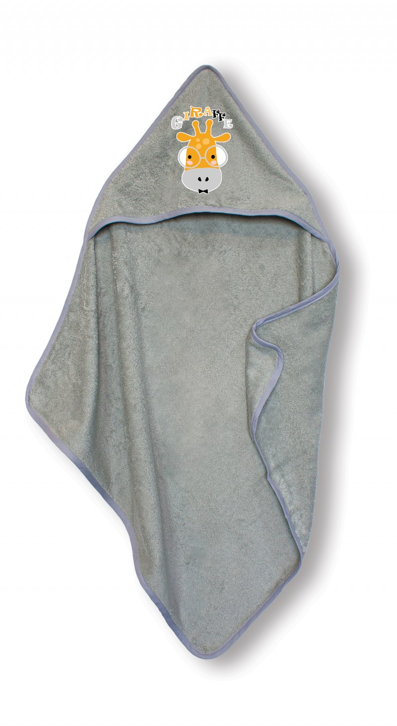 SBaby Κάπα Με Κουκούλα Βαμβακερή Bebe 75x75εκ. Puppy Silver SBaby (Ύφασμα: Βαμβάκι 100%, Χρώμα: Ασημί , Μέγεθος: Βρεφικό) - SBaby - 5206864072251