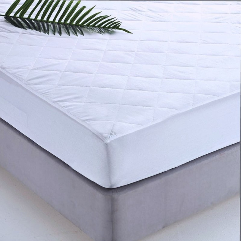 Sb home Επίστρωμα Καπιτονέ Βαμβακερό 160x200+30εκ. SB HOME (Ύφασμα: Βαμβάκι 100%, Χρώμα: Λευκό) - Sb home - 5206864053373