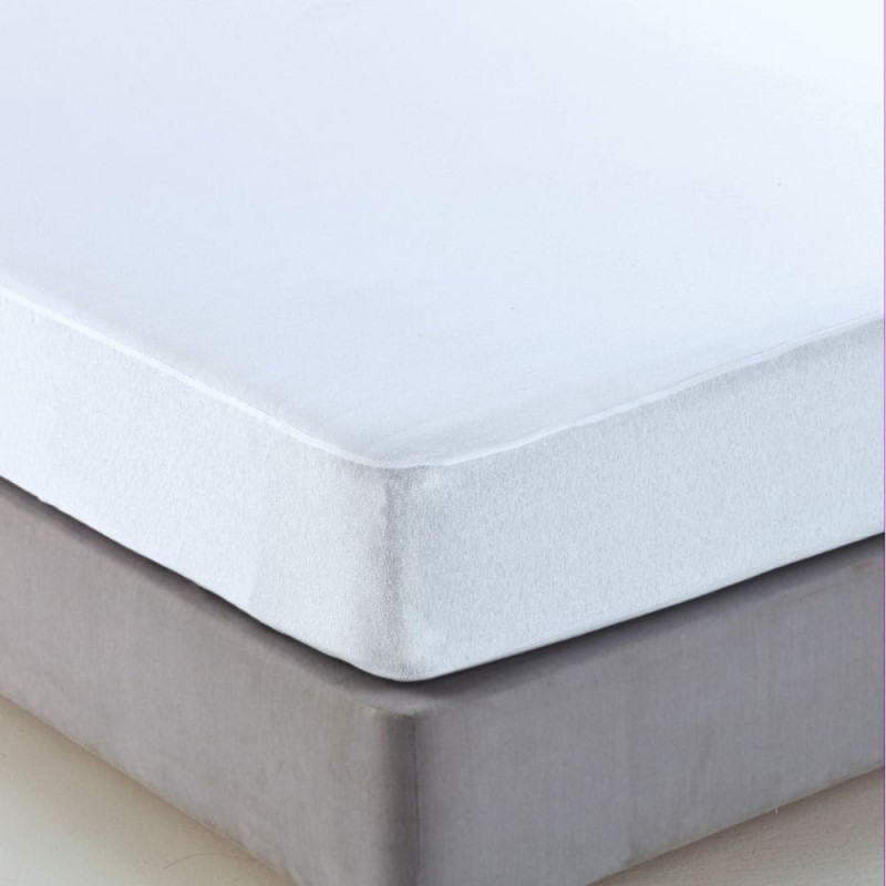 Sb home Επίστρωμα Αδιάβροχο PU με Λάστιχο 200x200+30εκ. SB HOME (Υλικό: PU, Χρώμα: Λευκό) - Sb home - 5206864053328