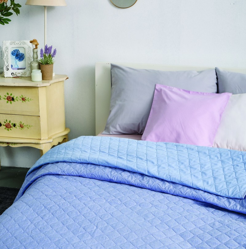 Sb home Κουβερλί 2 Όψεων Microfiber Μονό 160x200εκ. Molly Blue SB HOME (Ύφασμα: Microfiber, Χρώμα: Μπλε, Μέγεθος: Μονά) - Sb home - 5206864073609