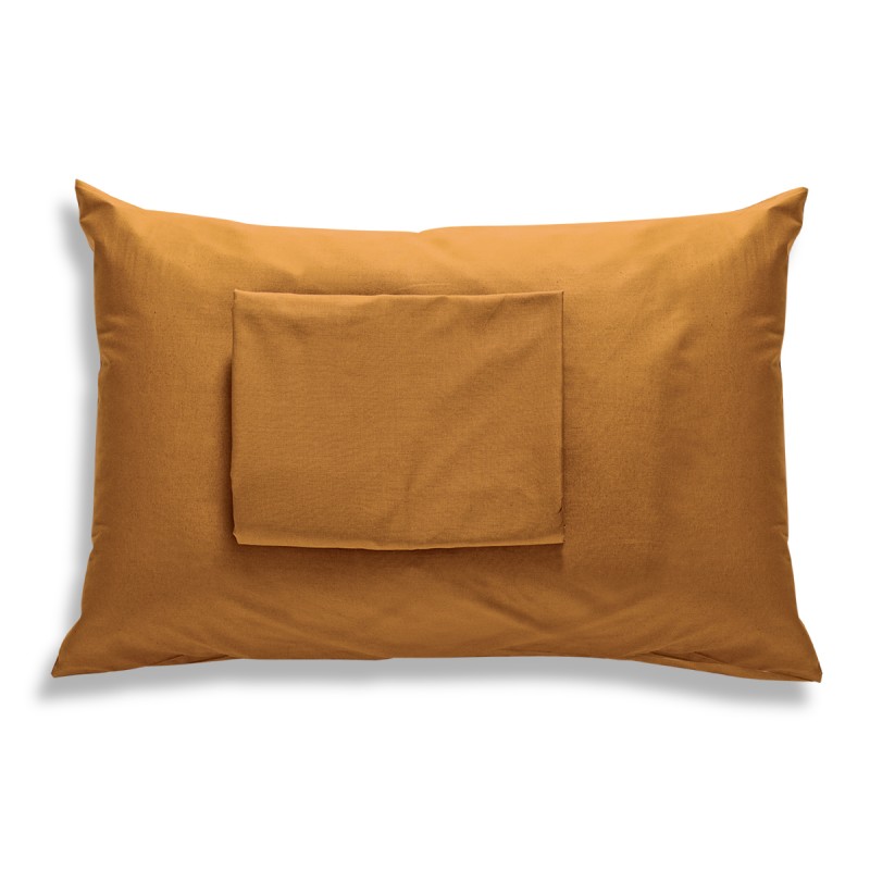 Sb home Ζεύγος Μαξιλαροθήκες Βαμβακερές 50x70εκ. Delos Gold SB HOME (Ύφασμα: Βαμβάκι 100%, Χρώμα: Χρυσό ) - Sb home - 5206864035201