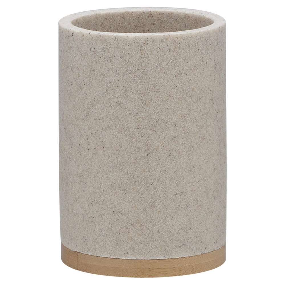 Αξεσουάρ Μπάνιου 24home - ΣΗΜΑΝΤΙΚΟ: Σε περίπτωση διαφοράς τιμής από το κατάστημα ισχύει παντα και μόνο η τιμή του καταστήματος Ποτηροθήκη Polyresin 7,3x10,6εκ. Grace Sand Sealskin 36