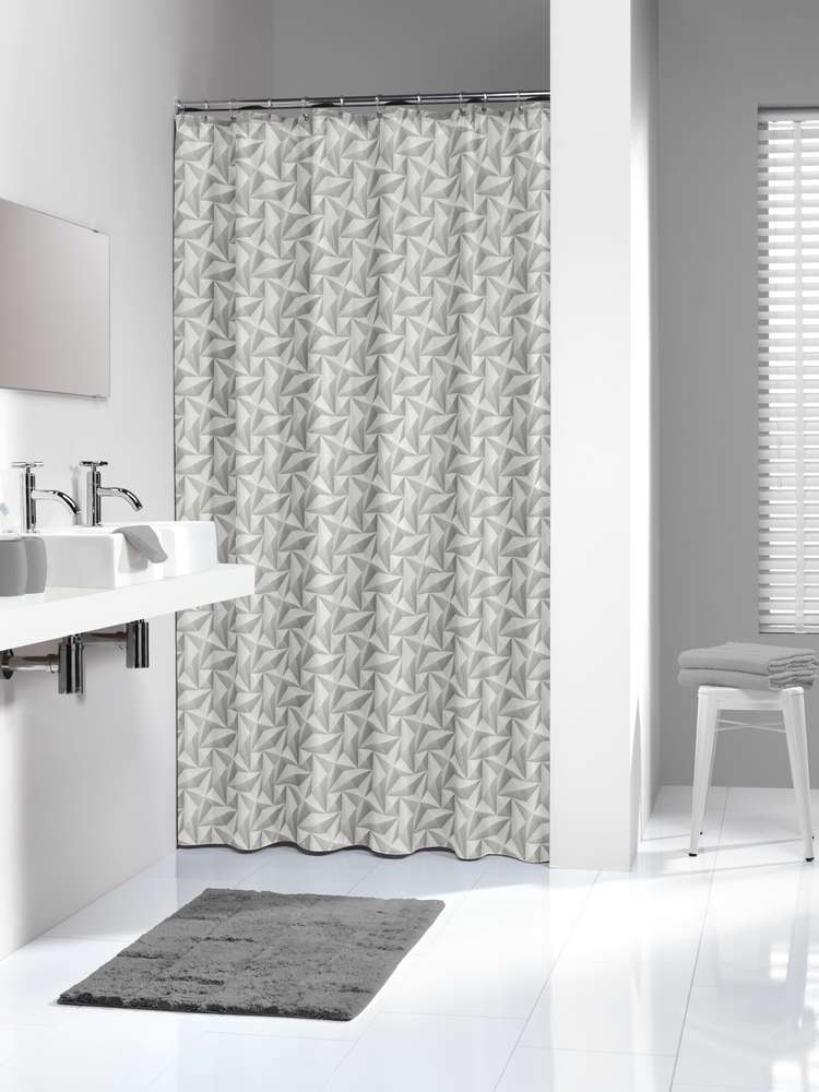 Κουρτίνα Μπάνιου Αδιάβροχη Υφασμάτινη 180x200εκ. Piega 