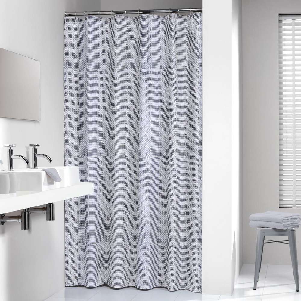 Κουρτίνα Μπάνιου Αδιάβροχη Υφασμάτινη 180x200εκ. Wave B