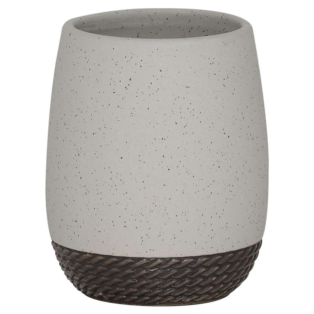 Ποτηροθήκη Πορσελάνης 8,3x10εκ. Braid Grey Sealskin 362