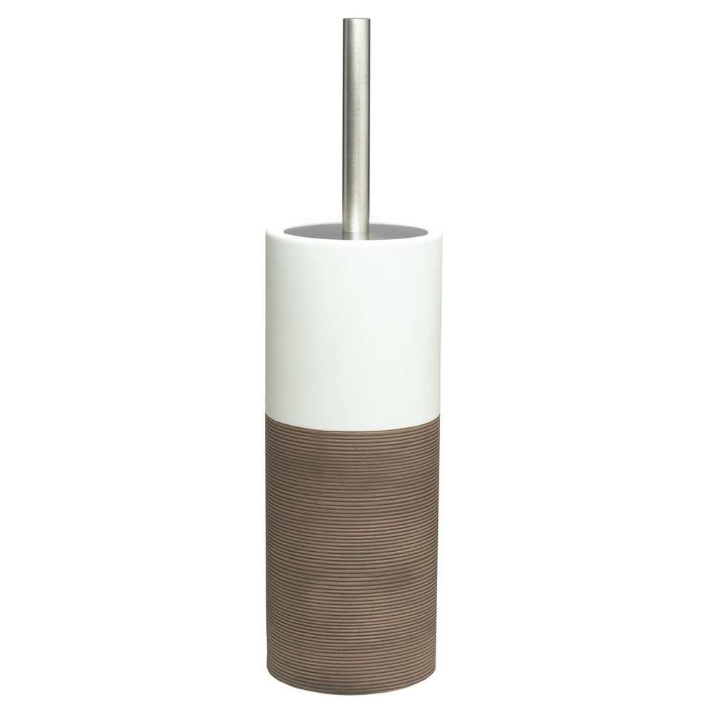 Πιγκάλ Τουαλέτας Πορσελάνης 10,1x38,3εκ. Doppio Brown Sealskin 361840574 (Υλικό: Πορσελάνη, Χρώμα: Καφέ) - sealskin - sl-361840574