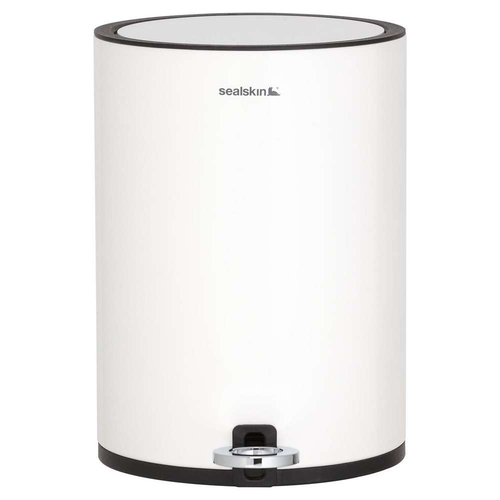 Καλάθι Απορριμάτων Ανοξείδωτο 3lt Industrial White Seal