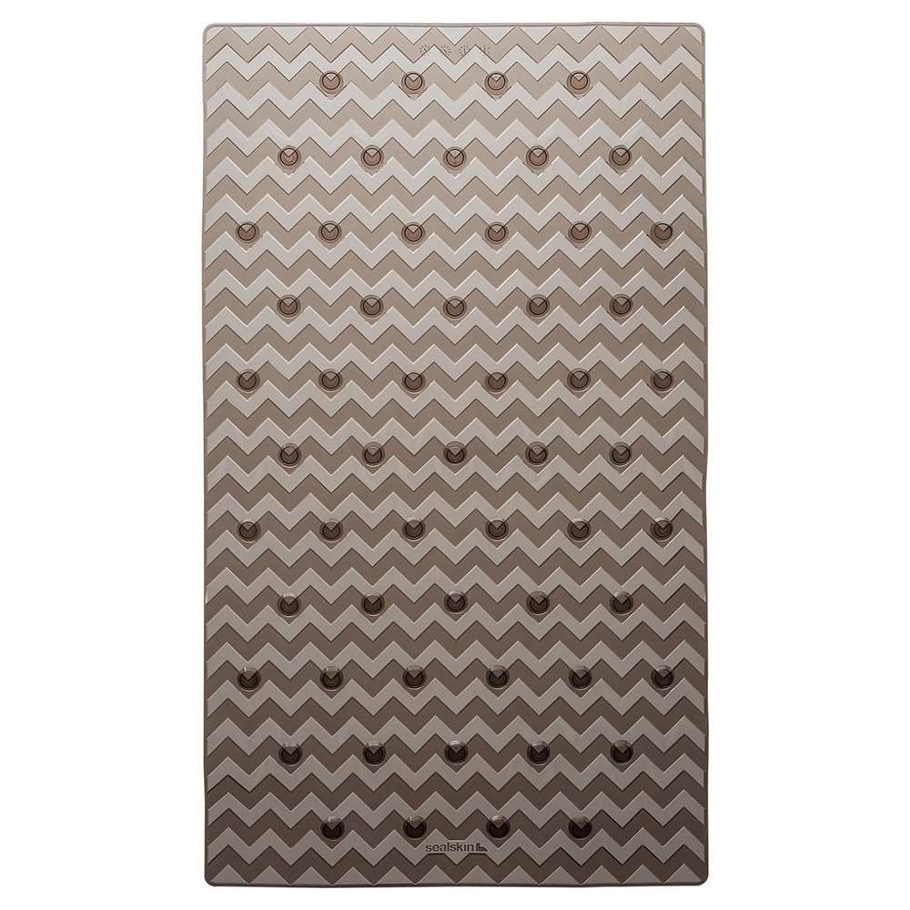 sealskin Ταπέτο Αντιολισθητικό Μπανιέρας Pvc 40x70εκ. Leisure Grey-Brown Sealskin 315244614 (Υλικό: PVC, Χρώμα: Γκρι) - sealskin - sl-315244614