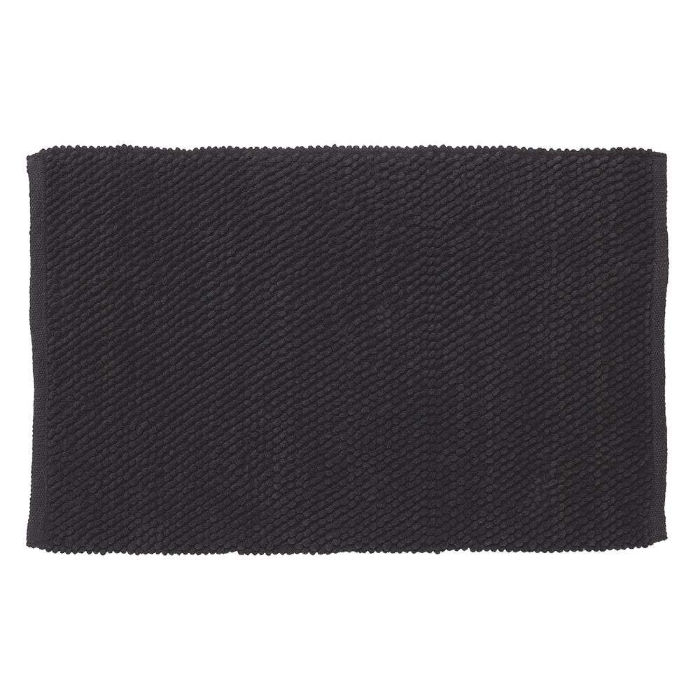 sealskin Ταπέτο Μπάνιου Αντιολισθητικό Polyester 60x90εκ. Delhi Dark Grey Sealskin 800109 (Ύφασμα: Βαμβάκι 100%, Χρώμα: Γκρι) - sealskin - sl-800109