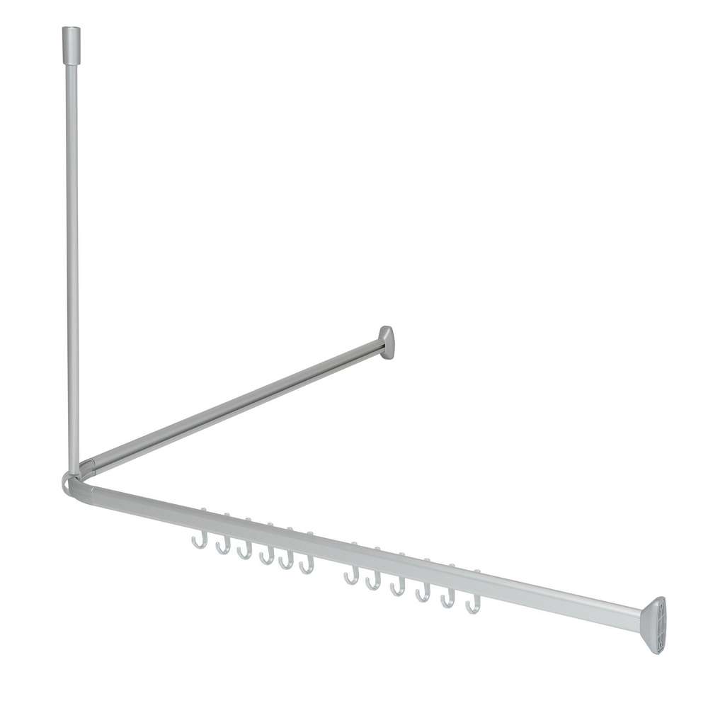 sealskin - ΣΗΜΑΝΤΙΚΟ: Σε περίπτωση διαφοράς τιμής από το κατάστημα ισχύει παντα και μόνο η τιμή του καταστήματος Βραχίονας Μπάνιου Γωνιακός Αλουμινίου Matt Easy Roll Se