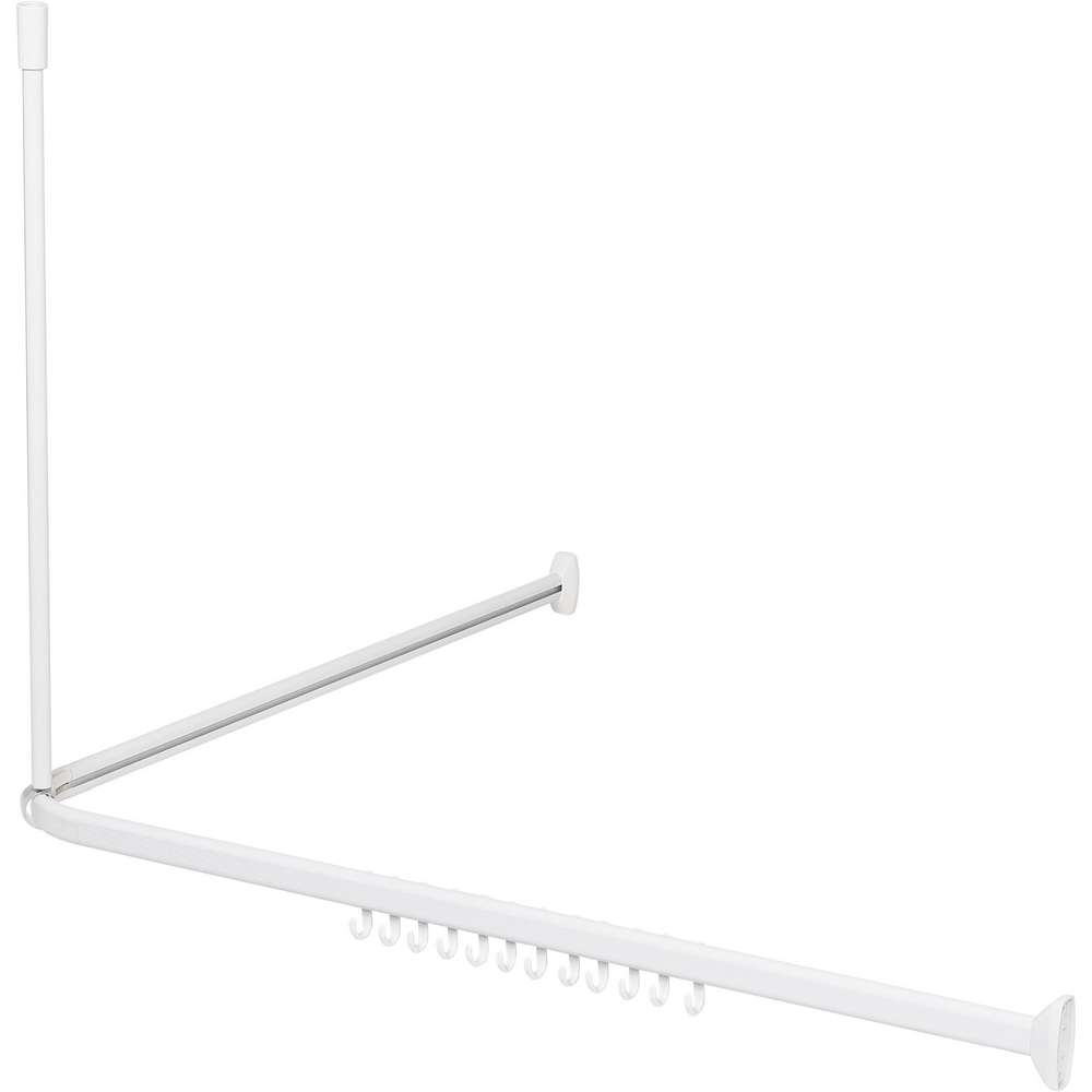 Βραχίονας Μπάνιου Γωνιακός Αλουμινίου White Easy Roll S