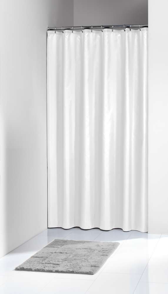 sealskin Κουρτίνα Μπάνιου Αδιάβροχη Υφασμάτινη 180x200εκ. Solid White Elemental Sealskin 200601310 (Ύφασμα: Polyester, Χρώμα: Λευκό) - sealskin - sl-200601310