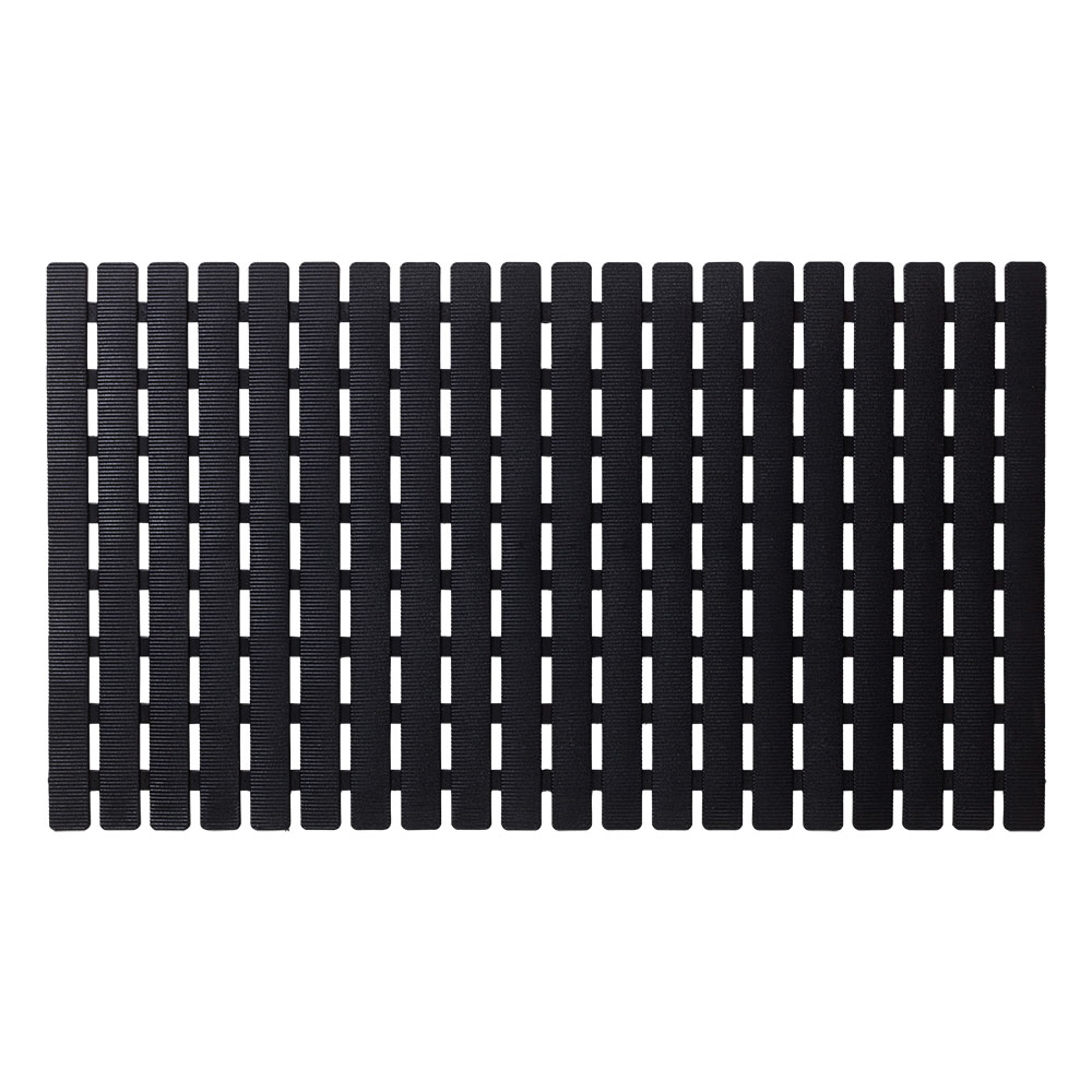 Ταπέτο Αντιολισθητικό Μπανιέρας PP&TPE 39x69εκ. Nora Black Sealskin 800650 (Χρώμα: Μαύρο, Υλικό: 100% ανακυκλωμένο PP & ανακυκλωμένο TPE) - sealskin - sl-800650