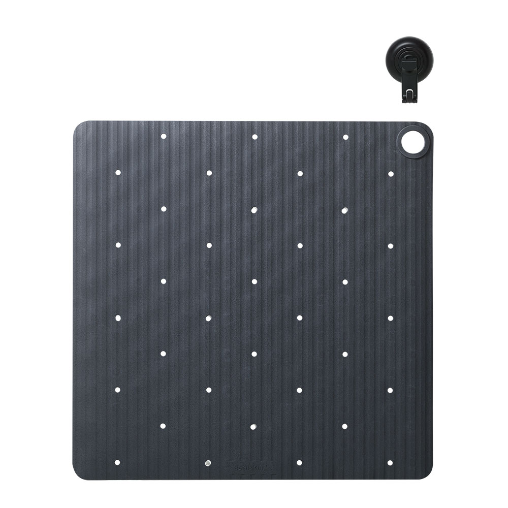 Ταπέτο Αντιολισθητικό Ντουζιέρας Καουτσούκ 55x55εκ. Ribb Anthracite Sealskin 800621 (Χρώμα: Ανθρακί, Υλικό: Καουτσούκ) - sealskin - sl-800621