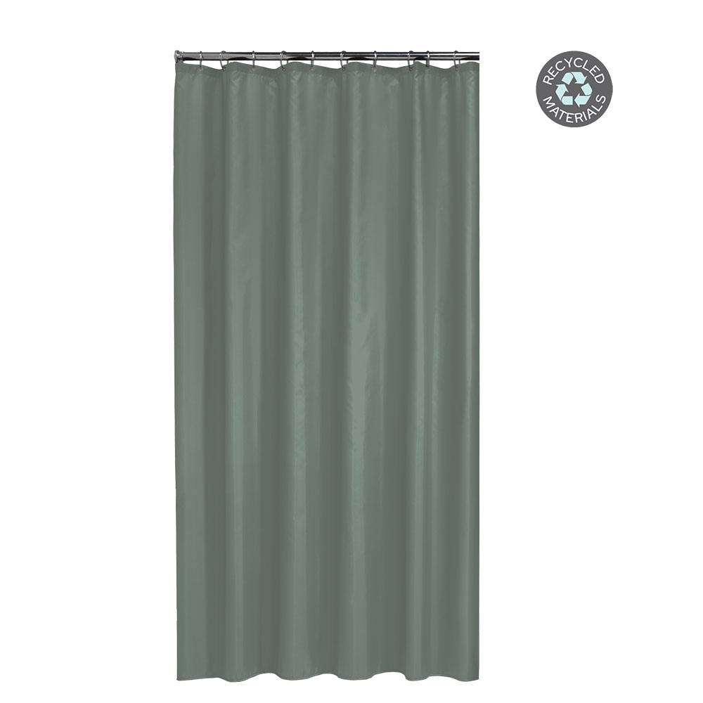 sealskin Κουρτίνα Μπάνιου Αδιάβροχη Πλαστική 180x200εκ. Cosima Green Sealskin 800640 (Χρώμα: Πράσινο , Ύφασμα: 70% Ανακυκλωμένο PE + 30% EVA) - sealskin - sl-800640