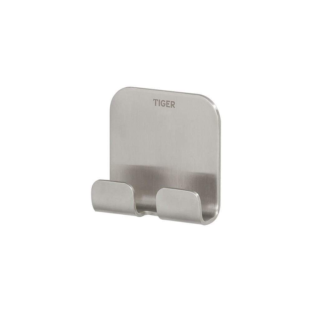 TIGER Κρεμάστρα 2 Θέσεων Ανοξείδωτη Inox 5x2x4,9εκ. Tiger Colar 1314630946 (Υλικό: Ανοξείδωτο, Χρώμα: Inox) - TIGER - sl-1314630946