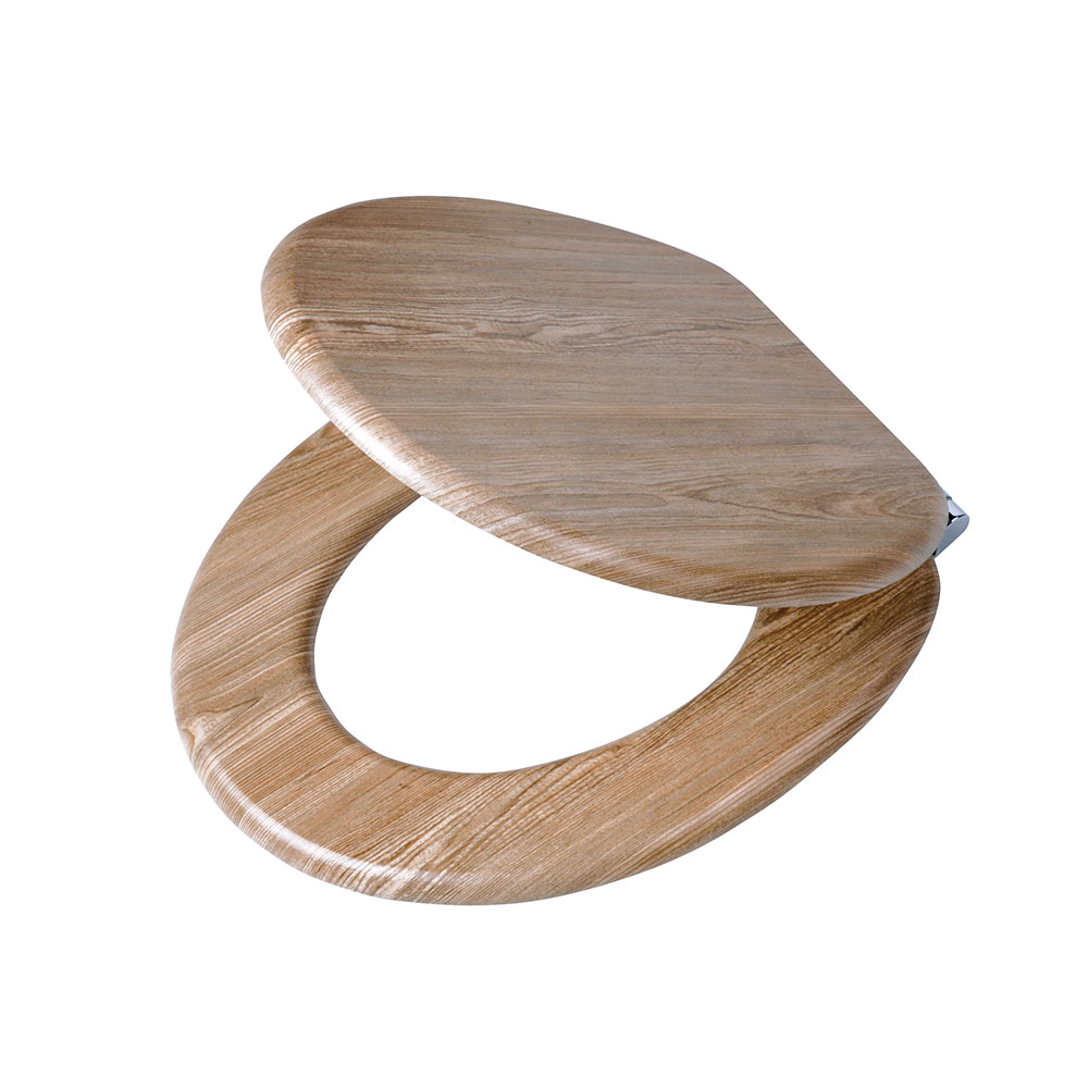 TIGER Καπάκι Λεκάνης MDF Scaffold Wood Look Oak 37,7x43,3x5,5εκ. Tiger 252022546 (Υλικό: Mdf) - TIGER - sl-252022546