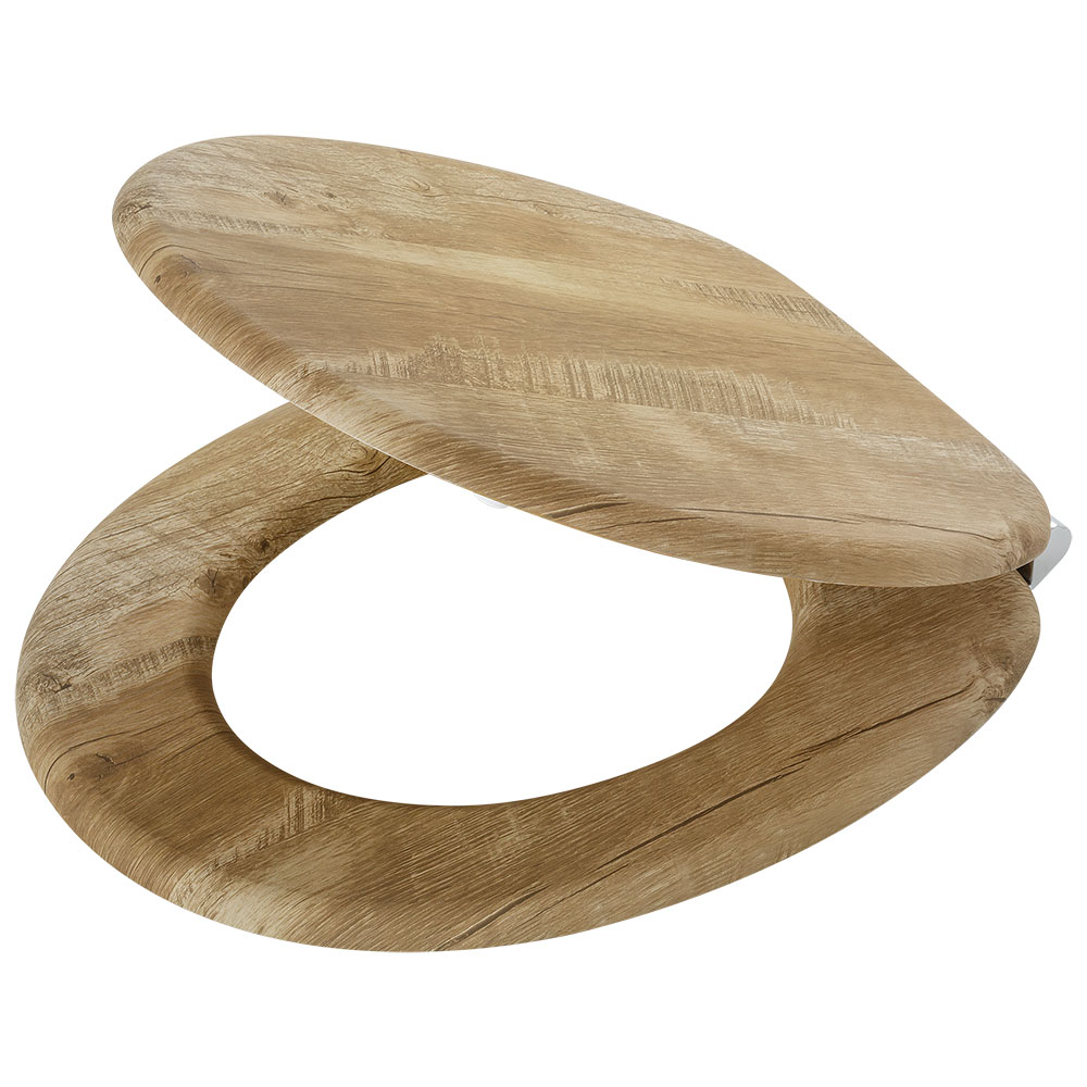 TIGER Καπάκι Λεκάνης MDF Hetta Brown 37,6x43,5x4εκ. Tiger 800589 (Υλικό: Mdf, Χρώμα: Καφέ) - TIGER - sl-800589